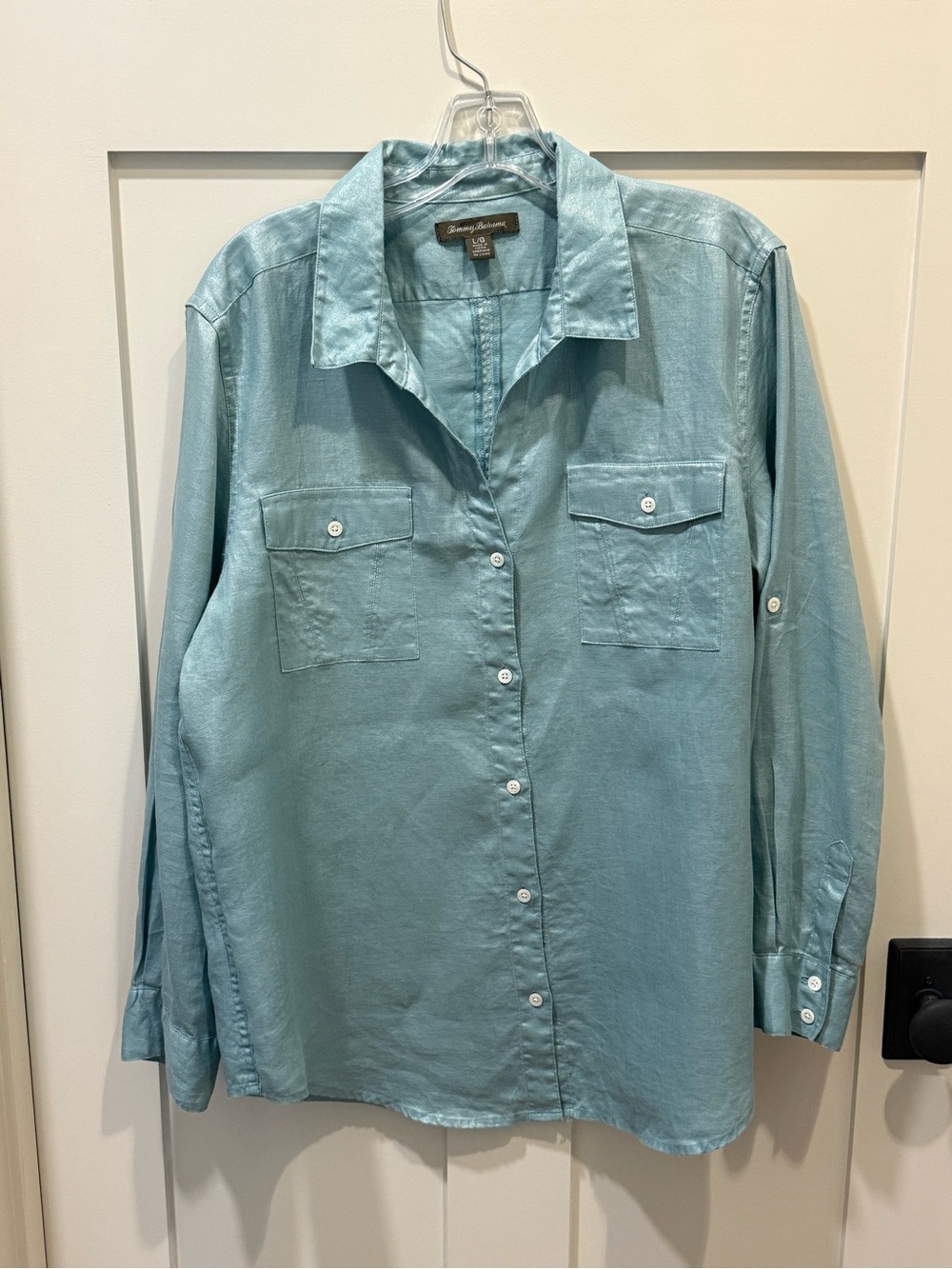 Tommy Bahama Seafoam Green Button-Up Shirt